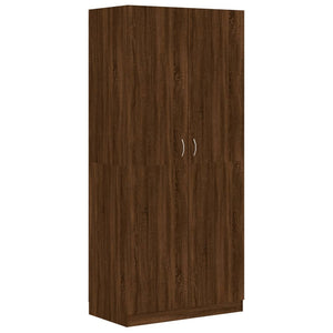 vidaXL Wardrobe Brown Oak 90x50x200 cm Engineered Wood