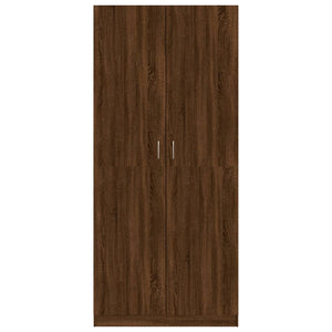 vidaXL Wardrobe Brown Oak 90x50x200 cm Engineered Wood