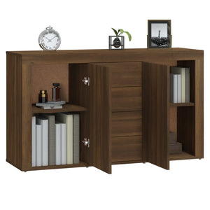 vidaXL Sideboard Brown Oak 120x36x69 cm Engineered Wood