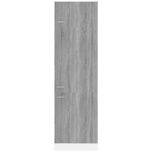 vidaXL Refrigerator Cabinet Grey Sonoma 60x57x207 cm Engineered Wood