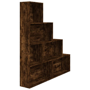 vidaXL Book Cabinet Smoked Oak 155x24x160 cm