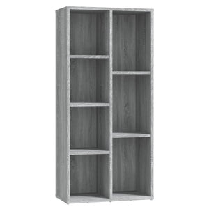 vidaXL Book Cabinet Grey Sonoma 50x25x106 cm