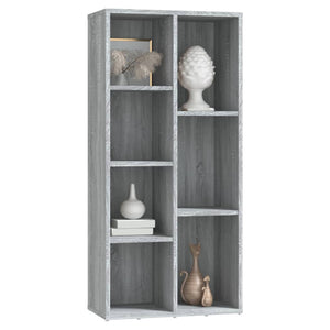 vidaXL Book Cabinet Grey Sonoma 50x25x106 cm