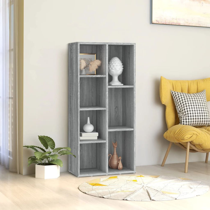 vidaXL Book Cabinet Grey Sonoma 50x25x106 cm