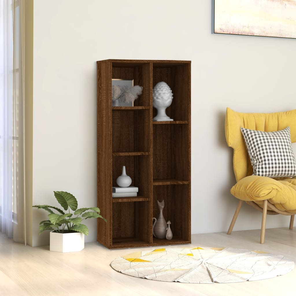 vidaXL Book Cabinet Brown Oak 50x25x106 cm