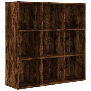 vidaXL Book Cabinet Smoked Oak 98x29x97.5 cm