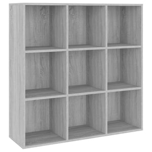 vidaXL Book Cabinet Grey Sonoma 98x29x97.5 cm