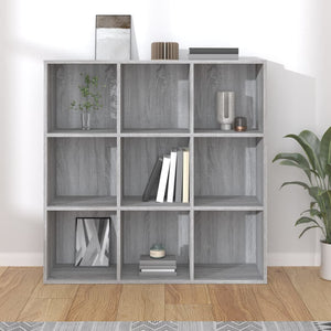 vidaXL Book Cabinet Grey Sonoma 98x29x97.5 cm