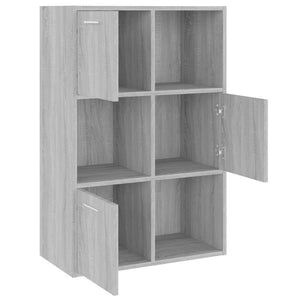 vidaXL Storage Cabinet Grey Sonoma 60x29.5x90 cm