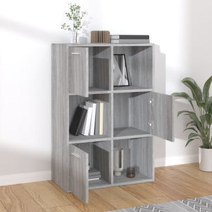 vidaXL Storage Cabinet Grey Sonoma 60x29.5x90 cm