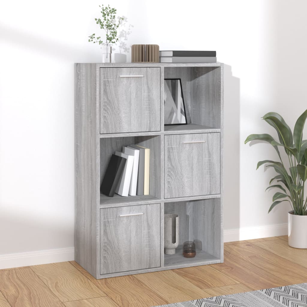 vidaXL Storage Cabinet Grey Sonoma 60x29.5x90 cm