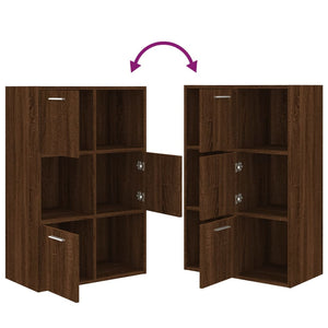 vidaXL Storage Cabinet Brown Oak 60x29.5x90 cm