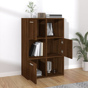 vidaXL Storage Cabinet Brown Oak 60x29.5x90 cm