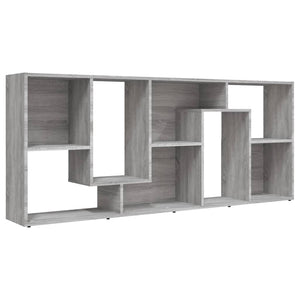 vidaXL Book Cabinet Grey Sonoma 67x24x161 cm Engineered Wood