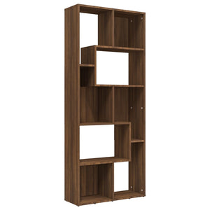 vidaXL Book Cabinet Brown Oak 67x24x161 cm Engineered Wood