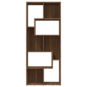 vidaXL Book Cabinet Brown Oak 67x24x161 cm Engineered Wood