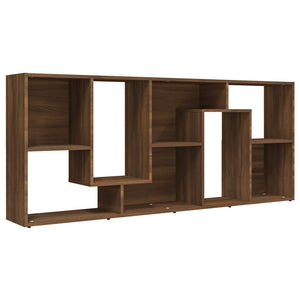 vidaXL Book Cabinet Brown Oak 67x24x161 cm Engineered Wood