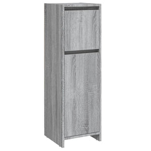 vidaXL Bathroom Cabinet Grey Sonoma 30x30x95 cm Engineered Wood