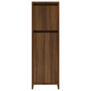 vidaXL Bathroom Cabinet Brown Oak 30x30x95 cm Engineered Wood