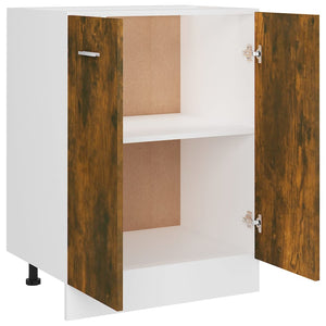 vidaXL Bottom Cabinet Smoked Oak 60x46x81.5 cm Engineered Wood