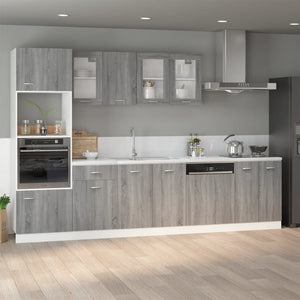 vidaXL Bottom Cabinet Grey Sonoma 60x46x81.5 cm Engineered Wood