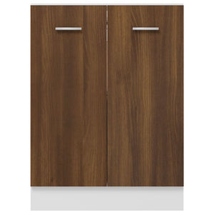 vidaXL Bottom Cabinet Brown Oak 60x46x81.5 cm Engineered Wood