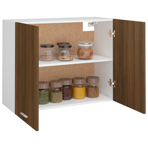 vidaXL Hanging Cabinet Brown Oak 80x31x60 cm Engineered Wood