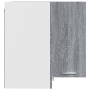 vidaXL Hanging Corner Cabinet Grey Sonoma 57x57x60 cm Engineered Wood