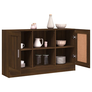 vidaXL Sideboard Brown Oak 120x30.5x70 cm Engineered Wood