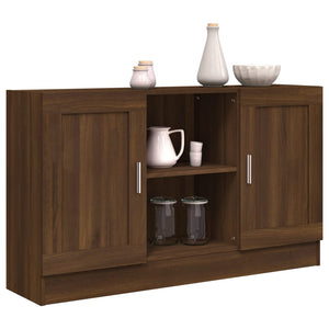 vidaXL Sideboard Brown Oak 120x30.5x70 cm Engineered Wood