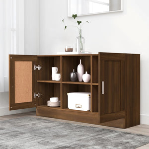 vidaXL Sideboard Brown Oak 120x30.5x70 cm Engineered Wood