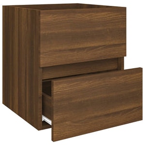 vidaXL Sink Cabinet Brown Oak 41x38.5x45 cm Engineered Wood