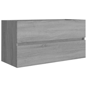 vidaXL Sink Cabinet Grey Sonoma 90x38.5x45 cm Engineered Wood