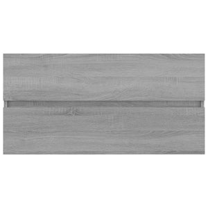 vidaXL Sink Cabinet Grey Sonoma 90x38.5x45 cm Engineered Wood