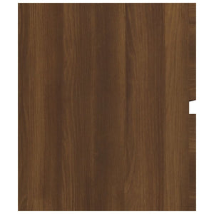 vidaXL Sink Cabinet Brown Oak 90x38.5x45 cm Engineered Wood