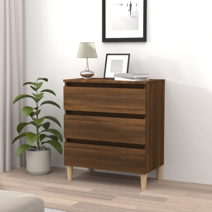 vidaXL Sideboard Brown Oak 60x35x69 cm Engineered Wood