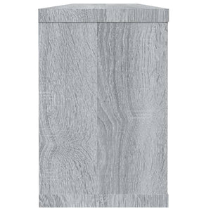 vidaXL Wall Cube Shelves 4 pcs Grey Sonoma 60x15x23 cm Engineered Wood