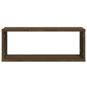 vidaXL Wall Cube Shelves 6 pcs Brown Oak 60x15x23 cm Engineered Wood