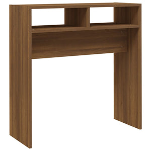 vidaXL Console Table Brown Oak 78x30x80 cm Engineered Wood