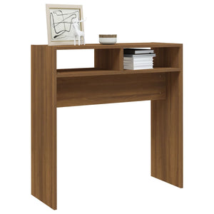 vidaXL Console Table Brown Oak 78x30x80 cm Engineered Wood