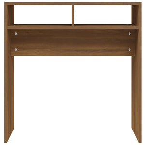 vidaXL Console Table Brown Oak 78x30x80 cm Engineered Wood