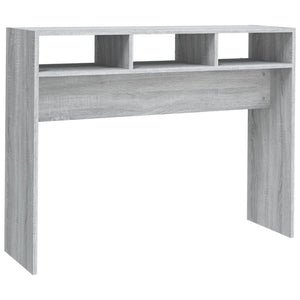 vidaXL Console Table Grey Sonoma 105x30x80 cm Engineered Wood