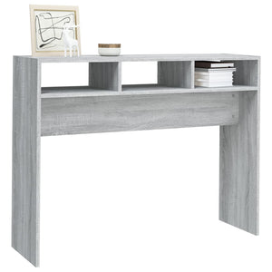 vidaXL Console Table Grey Sonoma 105x30x80 cm Engineered Wood