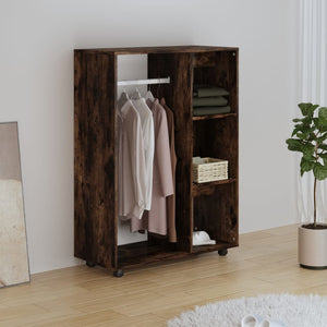 vidaXL Wardrobe Smoked Oak 80x40x110 cm Engineered Wood