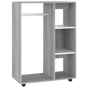 vidaXL Wardrobe Grey Sonoma 80x40x110 cm Engineered Wood