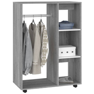 vidaXL Wardrobe Grey Sonoma 80x40x110 cm Engineered Wood