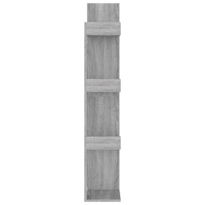 vidaXL Book Cabinet 48x25.5x140 cm Grey Sonoma Engineered Wood