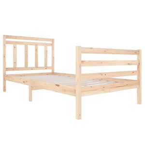 3100649 vidaXL Bed Frame without Mattress Solid Wood 120x200 cm (810425+814084)