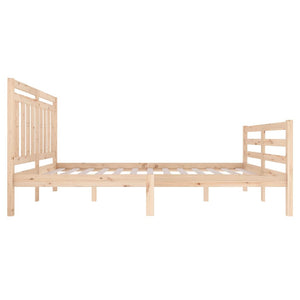 3100649 vidaXL Bed Frame without Mattress Solid Wood 120x200 cm (810425+814084)