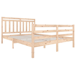 3100664 vidaXL Bed Frame without Mattress Solid Wood 160x200 cm (810440+814104)